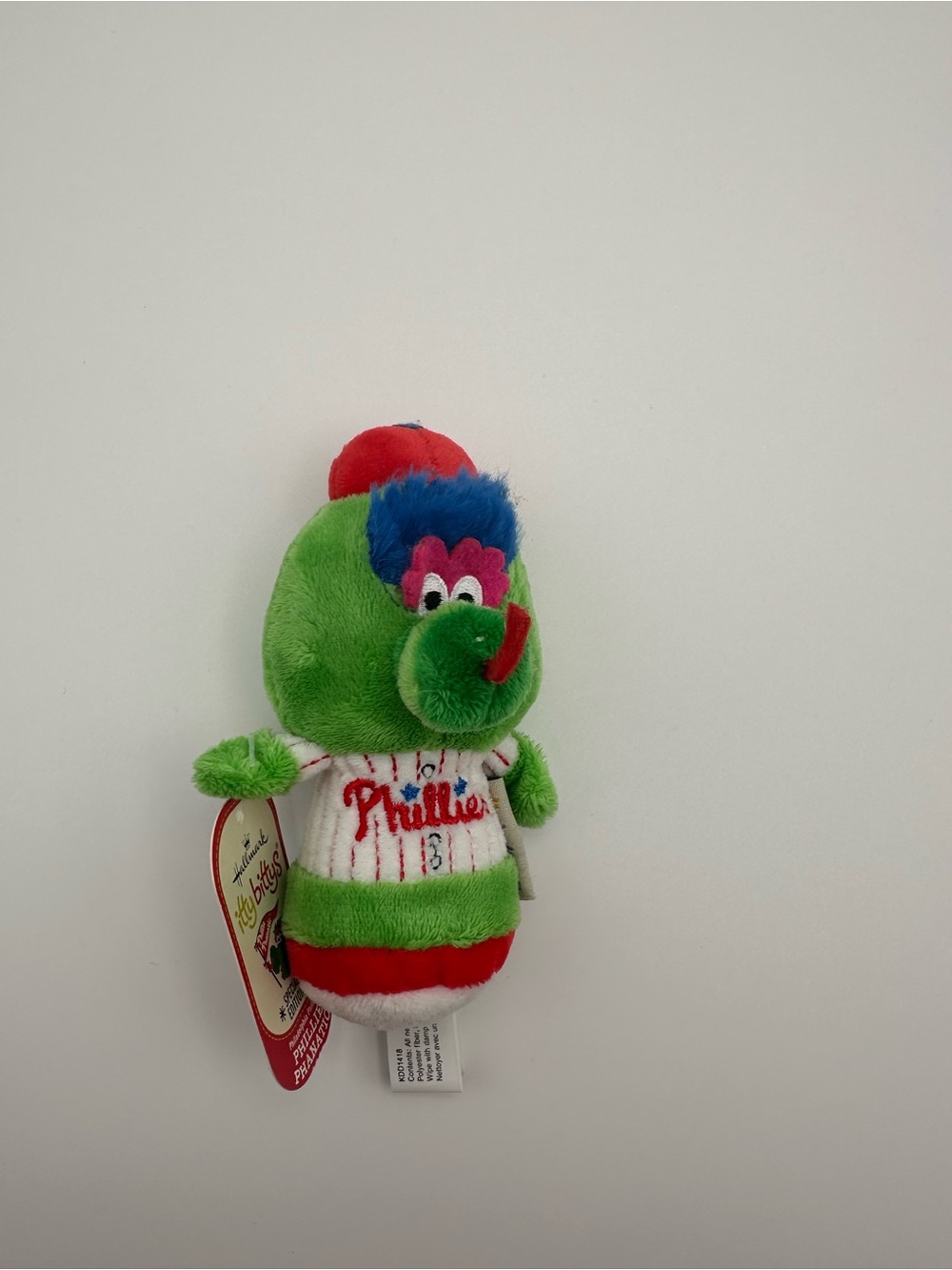 Hallmark Itty Bitty Phillie Phanatic Plush  - Green